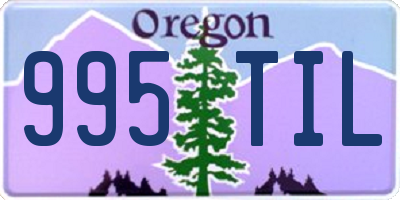 OR license plate 995TIL