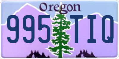 OR license plate 995TIQ