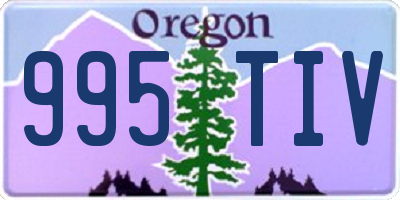 OR license plate 995TIV