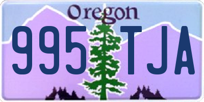 OR license plate 995TJA