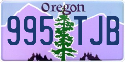 OR license plate 995TJB