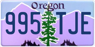 OR license plate 995TJE