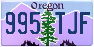 OR license plate 995TJF