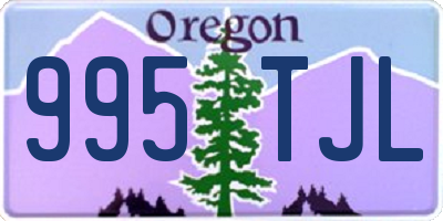OR license plate 995TJL