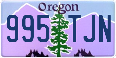 OR license plate 995TJN