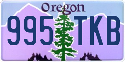 OR license plate 995TKB