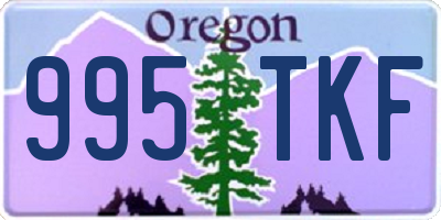 OR license plate 995TKF