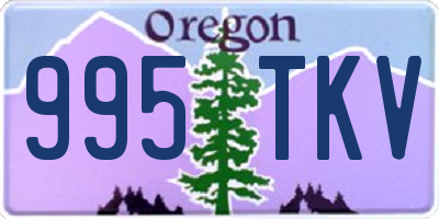 OR license plate 995TKV