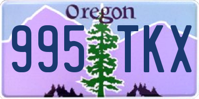 OR license plate 995TKX