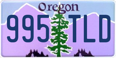 OR license plate 995TLD