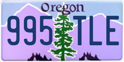 OR license plate 995TLE