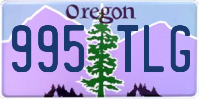 OR license plate 995TLG
