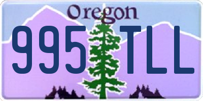 OR license plate 995TLL