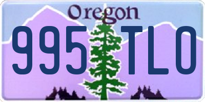 OR license plate 995TLO