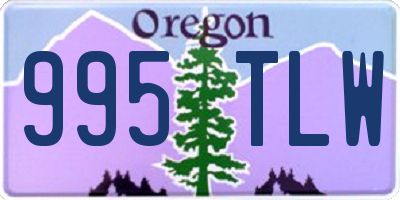OR license plate 995TLW