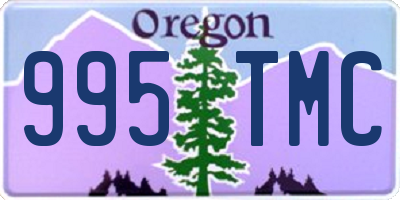 OR license plate 995TMC