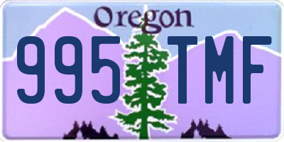 OR license plate 995TMF