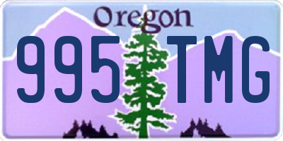 OR license plate 995TMG