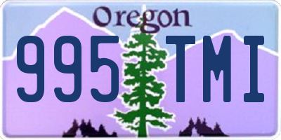 OR license plate 995TMI