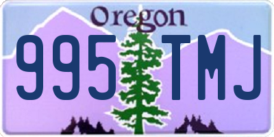 OR license plate 995TMJ