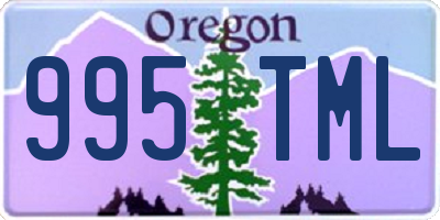 OR license plate 995TML