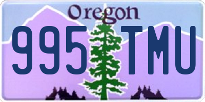 OR license plate 995TMU