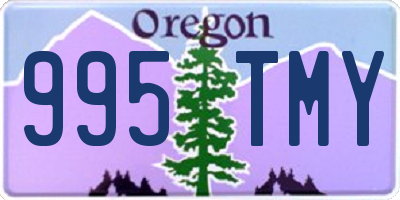 OR license plate 995TMY