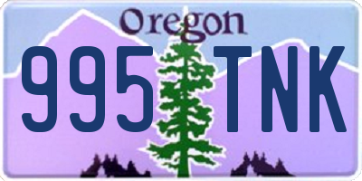 OR license plate 995TNK