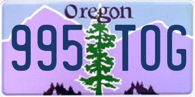 OR license plate 995TOG