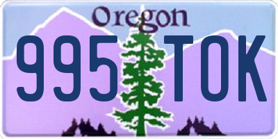OR license plate 995TOK