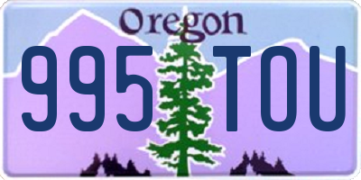 OR license plate 995TOU