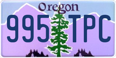 OR license plate 995TPC