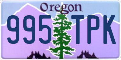 OR license plate 995TPK