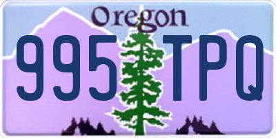 OR license plate 995TPQ