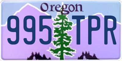 OR license plate 995TPR