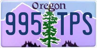 OR license plate 995TPS