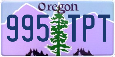 OR license plate 995TPT