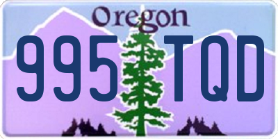 OR license plate 995TQD