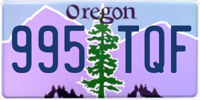 OR license plate 995TQF