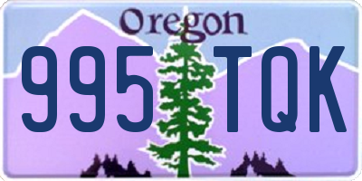 OR license plate 995TQK