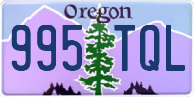 OR license plate 995TQL