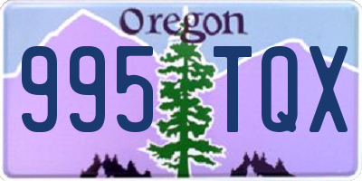 OR license plate 995TQX