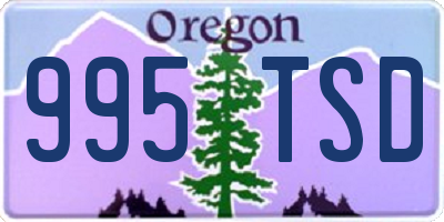 OR license plate 995TSD