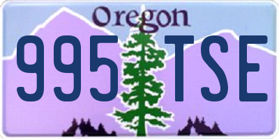 OR license plate 995TSE