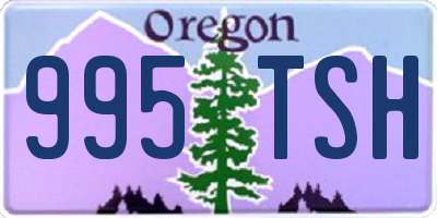 OR license plate 995TSH