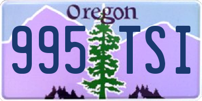 OR license plate 995TSI