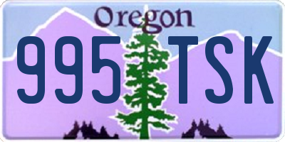 OR license plate 995TSK