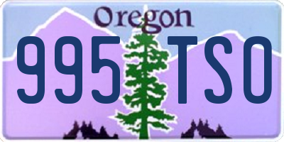OR license plate 995TSO