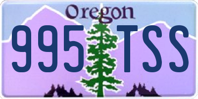 OR license plate 995TSS