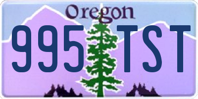 OR license plate 995TST